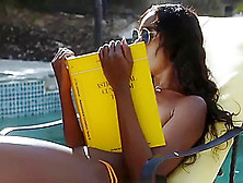 Rich Socialite Ebony teen Babe Ana Foxxx Fucked By The Pool Guy (18+)