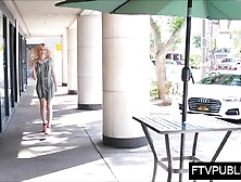 Public street upskirt and masturbation no panties