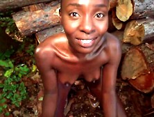 Public Agent - African woman with hairy pussy and big ass cums hard on my dick