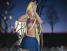 Mmd Sfw Blue Bikini Lily - Chung Ha - Stay Tonight - 1082