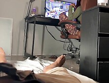 Não quis pegar no pau dele,  ele acaba sendo um mal rapaz e goza atrás de mim