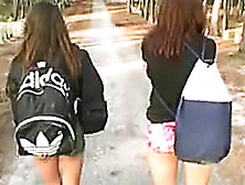 Hotties Flash Their Asses In Public