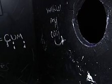 Glory hole blowjob busty milf just loves sucking