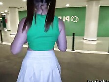 Public Sex Y Cumwalk Nadja Rey Gets Horny In The Parking,  Exhibicionismo Con Semen E 4