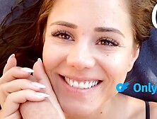 Puffy boobs Little Caprice gets a cream-pie by the pool - foreign person