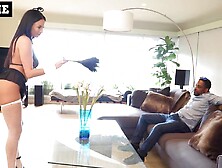 Anissa Kate Gets A Giant Tip For Her Cleaning Services
