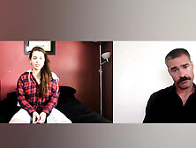 Keisha Grey rubs her pussy on a skype