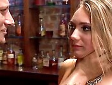 Bar Owner Whips And Fucks Blonde