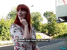 Redhead Slut Alex Harper Takes Money For A Sex With A Stranger