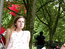 Amateur beauties get caught resting her sexy naked feet at the picnic in public