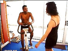 An orgasmic sport session for a brunette hair who is hungry for tail!