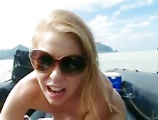 Diminutive Legal Age Teenager Blond Finger In Public!