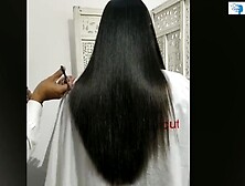 Long Layered Indian Hair Straightened and Cut Short
