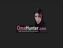 OmaHunter teen 18+ girl with strapon fucks chubby mature