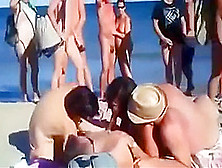 Blowjob On Public Beach