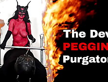 Devil Pegging Purgatory Satan Cosplay Nude Hard-core Rough Pegging Bondage BDSM Miss Raven Training Zero Halloween FLR