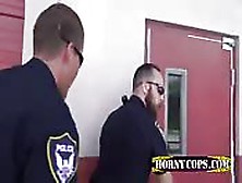 Gay Cops Chase Criminal Into An Alley