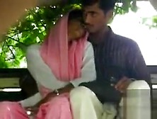 Foxy Desi Girl Gives Her Friend A Handjob In Public