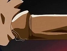 Foxy hentai redhead and dazzling blonde love giving blowjobs and fucking