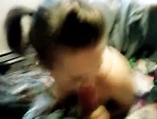 This hot little amateur girlfriend made a hawt POV home movie scene of sucking penis