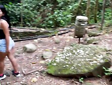A beauty asks a stranger for aid and this guy takes advantage of it by screwing her so hard in swap for saving her cuckolded spo