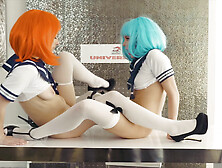 Lacey Channing And Scarlett Sage Anime Cosplay