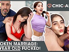 THREESOME: SPANISH HUBBY rides TEENY with his EX-WIFE (Porn from Spain)! CHIC-BOOTY