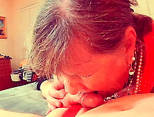 Schlong swallowing old lady Carmen Angel