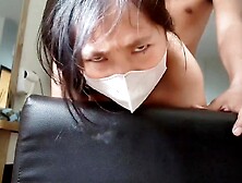 College whore supplicates to be used on her booty and eye rolling climax ร่านนักต้องโดนเย็ดตูด