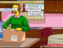 Sadomasochistic bang with the square neighbour! The Simpsons porn hentai!