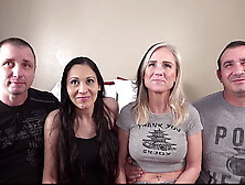 Desperate Amatuer Bunny Sabrina and Babyanne get their tight pussies screwed hard