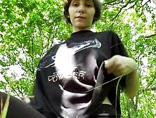 Mud-Covered Big Tits in Public BDSM Solo Webcam Show