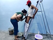 Desi Bhabhi Fucked By Painter In Home