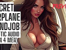 Secret Airplane Tugjob - Public Audio Porn