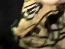 corpulent plumper on her back with her legs up in the air awaiting to acquire her cookie filled with dark meat