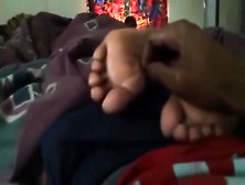 Playing With Sleepy Ebony Feet