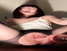 Asian And Her Fucking Machine Fucks Pussy On Period