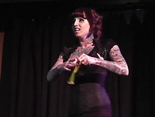 Brianna Belladonna Sword Swallowing/block Head Act