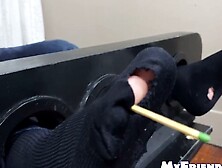 Brawny Bro Captured in Sizzling Foot Fetish Trap by Hairy Master