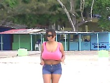 Busty Dominican Milf (Jogging)