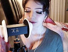 Jinx ASMR Relaxing Heavy Breathing and Ear Rubbing Video