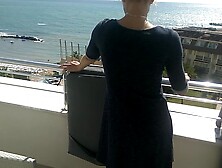 Sunny Day Anal Fuck on Hotel Balcony