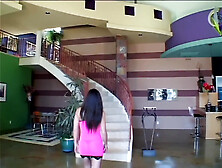 Kaiya Lynn: a Sublime Oriental Hotty Screwed Hard on the Stairs