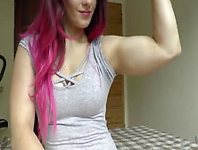 Pink Hair Fbb Biceps Flex