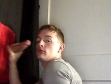 Amateur Dude Is Filming Himself While Sucking Off A Big Glory Hole Cock