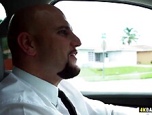 Jmac Screw A Chubby Black In His Car