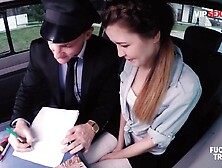 Sexy Hottie Seduces and Screws Favourable Chauffeur - VIP SEX VAULT