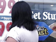 Busty brunette fatty stiffed with huge black bone