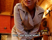 French MILF mounts her work colleague while the others party!