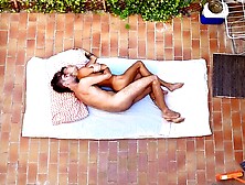 Rooftop Lovers Undressed from Above